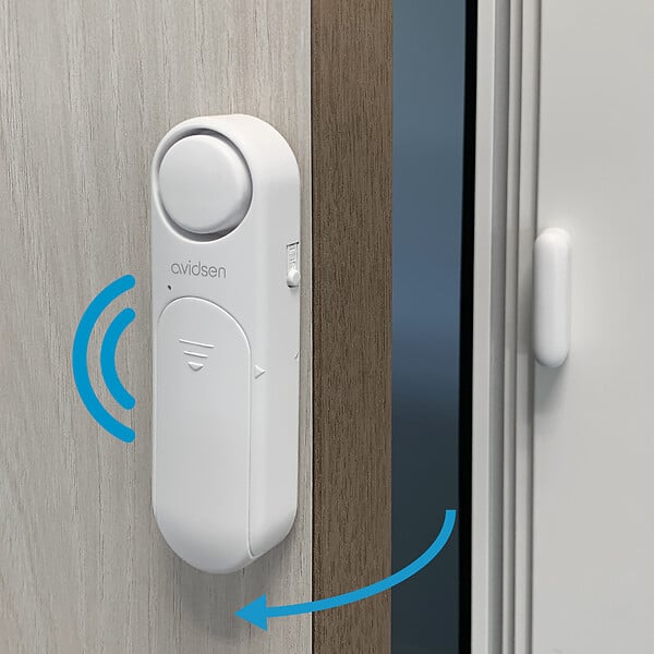 AVIDSEN - Mini-alarme de porte et fenêtre Small Doorguard sirène intégrée 120 dB pour l'intérieur - Avidsen - 100023 - large