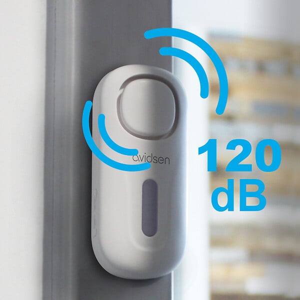 AVIDSEN - Mini-alarme avec sa télécommande Small Doorguard Control sirène à 120 dB - Avidsen - 100022 - large