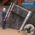 HOSTRÃ–M - HOSTRÖM Echafaudage roulant SCAFFOLDAX2X6, échafaudage jardin et pliant multifonction 4 en 1, échelle 2 plans, H max Travail 4,46m, Garantie 5 ans - vignette