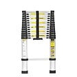 SECURY-T - Echelle télescopique aluminium 14 marches H 4,1m avec barre stabilisatrice - vignette