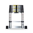 SECURY-T - Echelle télescopique aluminium 9 marches H 2,6M avec barre stabilisatrice - vignette