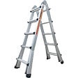 SECURY-T - Échelle articulée et télescopique pliante en aluminium 4x5 marches 4,96m - vignette