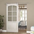 SECURY-T - Rail porte coulissante - 2M - En applique - Porte en bois - Argent - vignette