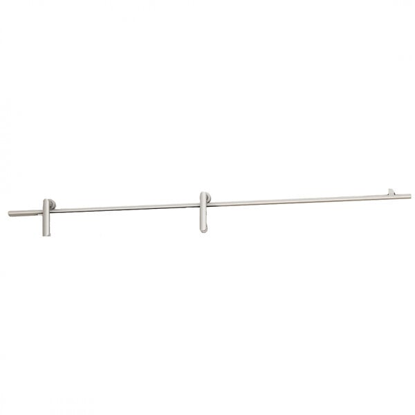 SECURY-T - Rail porte coulissante - 2M - En applique - Porte en bois - Argent - large
