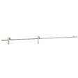 SECURY-T - Rail porte coulissante - 2M - En applique - Porte en bois - Argent - vignette