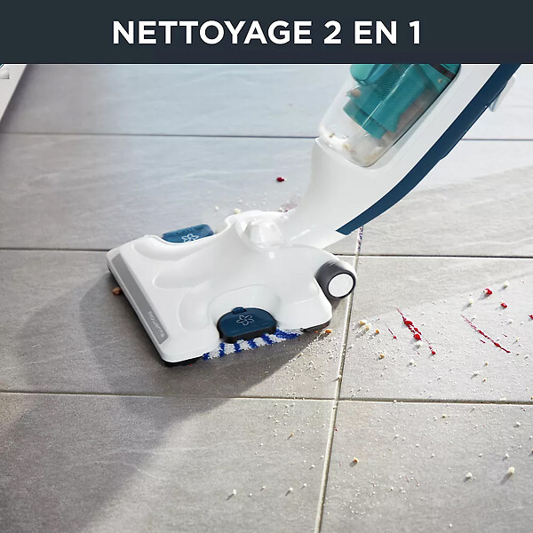 ROWENTA - nettoyeur vapeur aspirateur 2en1 1500w bleu - ry7777wh - large