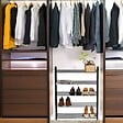 SECURY-T - Range chaussures - 5 niveaux - Noir - 15 paires - vignette