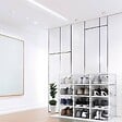 SECURY-T - Range chaussure - Boites à chaussures - Moyen format - Blanc transparent - Lot de 12 - vignette