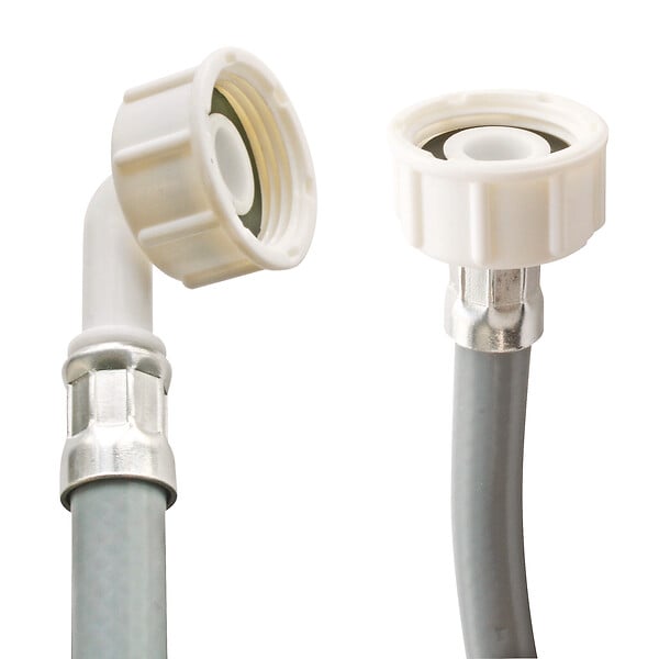 SOMATHERM FOR YOU - Flexible d'alimentation pour machine à laver - Droit et coudé FF3/4" - L = 1,5m - large