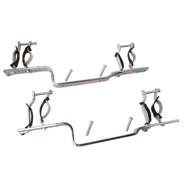 SOMATHERM FOR YOU - Paire de support réglable pour collecteurs - entr'axe 153mm - Ø 20/27 à 33/42 - large