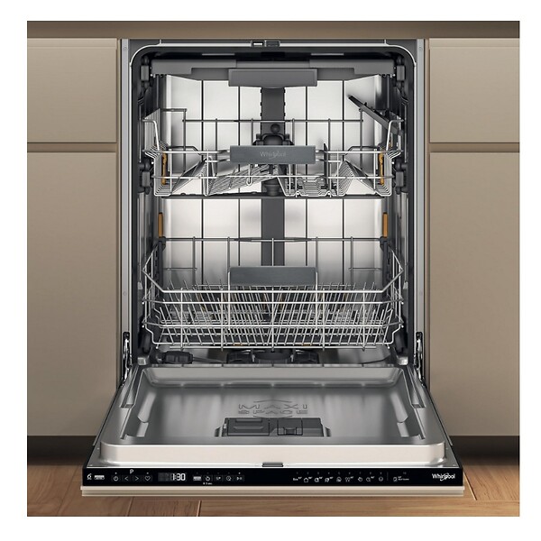 WHIRLPOOL - lave-vaisselle 60cm 15 couverts 38db tout intégrable - WH7IA15AM6L0 - large