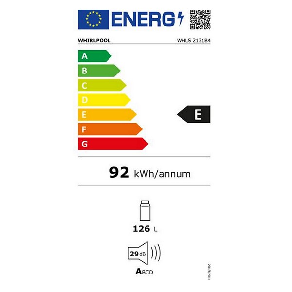 WHIRLPOOL - Réfrigérateur 1 Porte Intégrable 126l - WHLS2131B4 - large