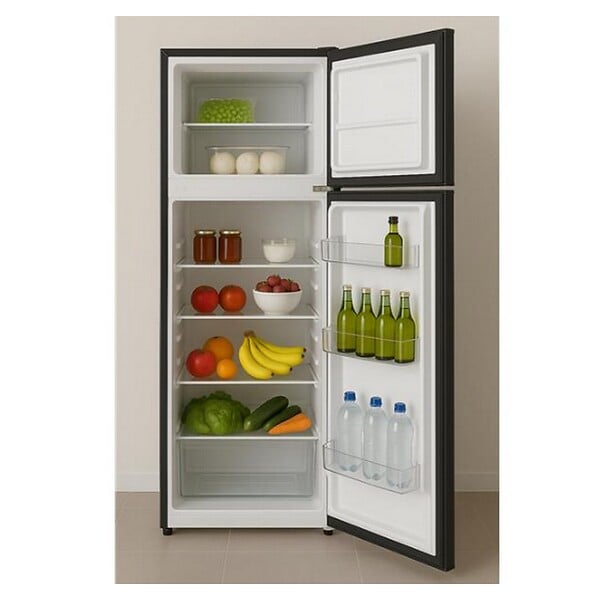 GLEM - Réfrigérateur Combiné 145cm 212l Noir - GRF170BK - large