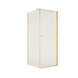 AURLANE - Porte de Douche Pivotante 70x195cm et Retour 80cm - Verre 8mm Anticalcaire - Profil Or Brosse - vignette