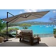 CONCEPT USINE - Bundle parasol 3x4m déporté rotatif gris + housse CESARE - vignette