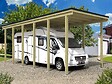 DIRECT-ABRIS - Abri Camping Car ARIZONA - 1 Vehicule - 373 x 707 - Abris Voiture - Feutre Bitumeux sur les Voliges - Autoporté - Toit Plat - vignette