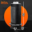 WARMTECH - Radiateur céramique oscillant 1500W - 2 puissances + ventilateur - Avec Thermostat - vignette