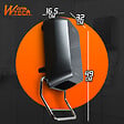WARMTECH - Radiateur soufflant mural sèche serviettes 2000W avec façade en verre. - vignette