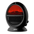 WARMTECH - Chauffage soufflant oscillant 2000W - ambiance feu de bois. - vignette