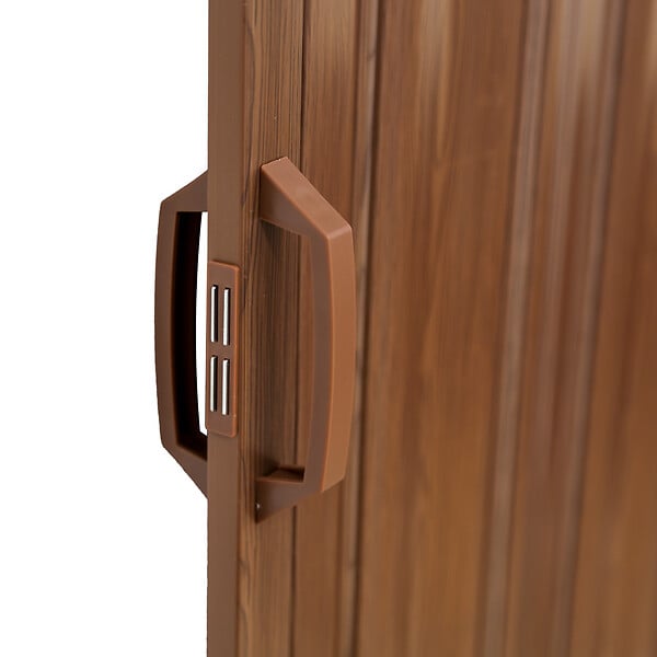 TECTAKE - Porte accordéon marron teck - large