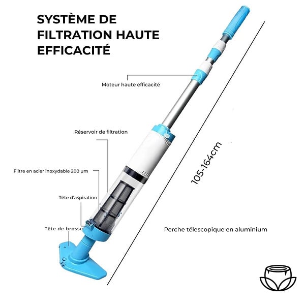 COCO SPA - Aspirateur De Piscine Sans Fil Rechargeable - large