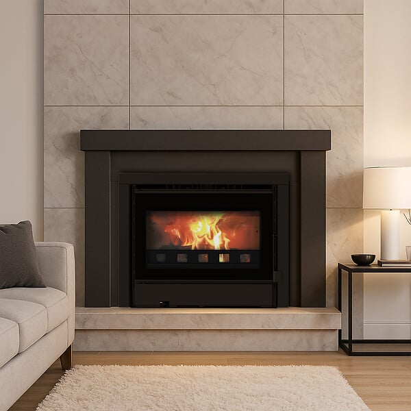 SANNOVER - Insert à Bois Idelya 13,5 kW Bûche 54 cm Sannover - large