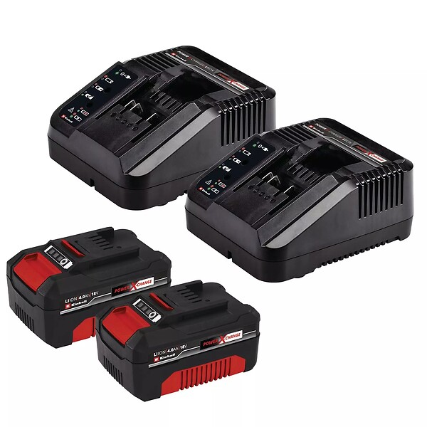 EINHELL - Tondeuse sans fil GE-CM 36/36 Li - 36V - brushless - coupé 36cm - bac 40L - 2 batteries 4,0 Ah - large