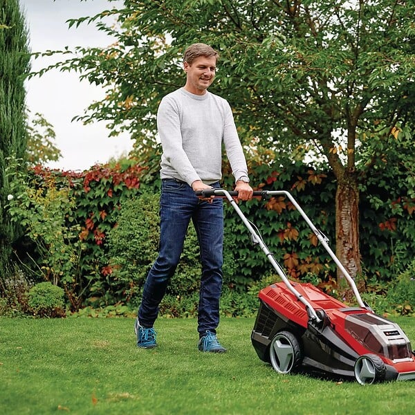 EINHELL - Tondeuse sans fil GE-CM 36/36 Li - 36V - brushless - coupé 36cm - bac 40L - 2 batteries 4,0 Ah - large