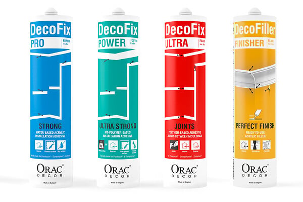 ORAC DECOR - Colle Joint Decofix Ultra FX400 Orac Decor - Joint blanc base polymère pour joint entre profil Carton complet - large