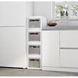 SECURY-T - Boite rangement plastique - Empilables - Avec couvercles  - Blanc - vignette