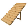 VINUOVO - BERLIN Escalier extérieur bois 11 marches H 190cm L-160cm - avec contre marche - vignette