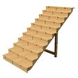 VINUOVO - BERLIN Escalier extérieur bois 11 marches H 190cm L-140cm - avec contre marche - vignette