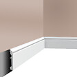 SANS - Plinthe décorative Cimaises et Plus P02 - 10 x1,6x200cm (h x p x L) - moulure dé - vignette