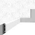 SANS - Plinthe décorative Cimaises et Plus P03 - 7,5x1,3x200cm (h x p x L) - moulure d - vignette