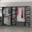 CONCEPT USINE - Dressing avec étagères et penderie - 15 espaces de stockage - 270 x 210 x 52 cm OPERA $ - vignette