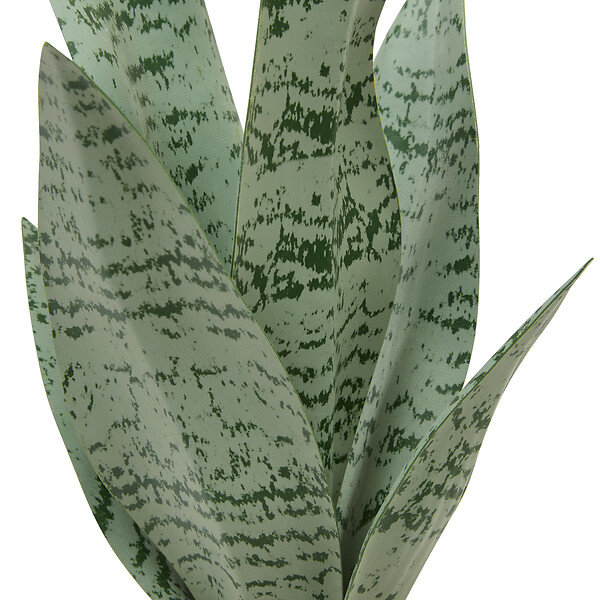 ATMOSPHERA - Plante artificielle Sansevieria Chéri céramique Jaune H38cm - large