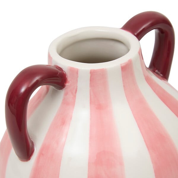 ATMOSPHERA - Vase en grès rayé Cheri H20 - large