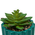 ATMOSPHERA - Plante succulente artificielle Flow pot céramique - H16cm - vignette