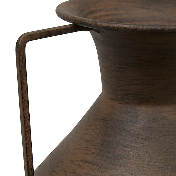 ATMOSPHERA - Vase en acier Wonj H30 - Marron - Artisanal - large