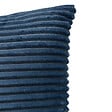 ATMOSPHERA - Coussin velours côtelé Arum - Bleu encre - L.38xl.38cm - vignette