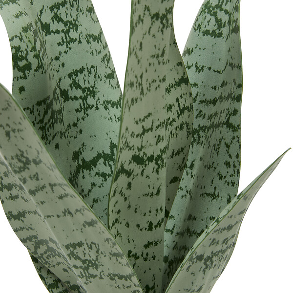 ATMOSPHERA - Plante artificielle Sansevieria Chéri céramique Jaune H38cm - large