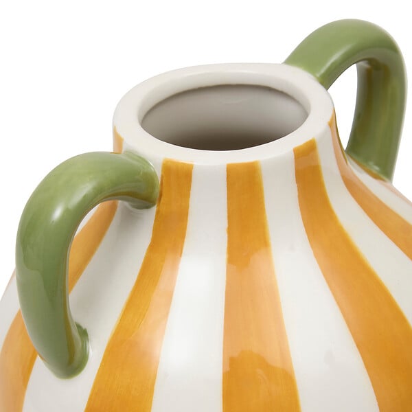 ATMOSPHERA - Vase en grès rayé Cheri H20 - large