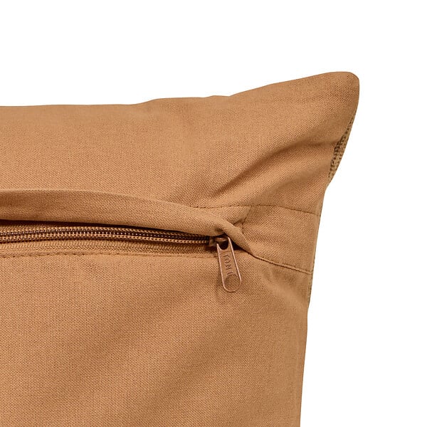 ATMOSPHERA - Coussin décoratif Hary - Marron caramel - L.75xl.35xH.10cm - large