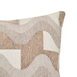 ATMOSPHERA - Coussin décoratif jacquard chenillé Floe - Beige - 38x58cm - vignette