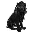 ATMOSPHERA - Statue décorative Lion résine Noir 31,5cm - vignette