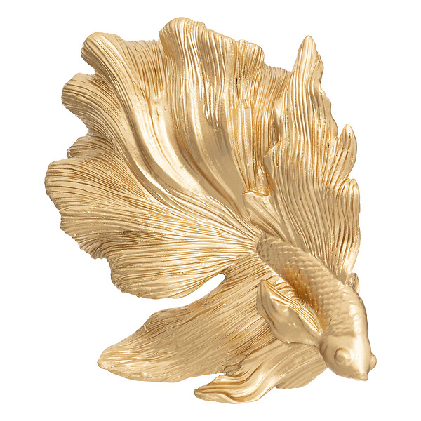 ATMOSPHERA - Poisson décoratif en polyrésine - Jiling - Blanc - 12cm - large