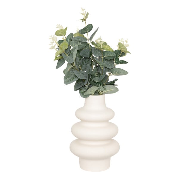 ATMOSPHERA - Composition eucalyptus artificielle en céramique Suza H38 - large