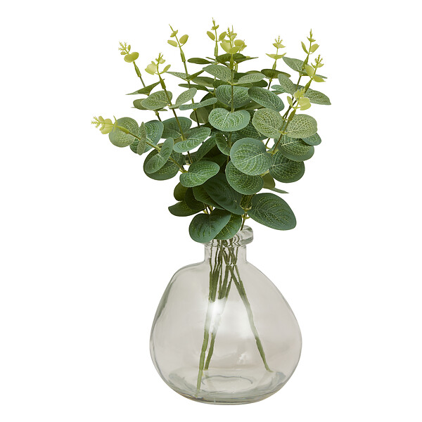 ATMOSPHERA - Composition florale artificielle Urice - Vert - H35cm - large