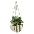 ATMOSPHERA - Plante artificielle suspendue pot céramique Cheri Jaune 27cm - vignette