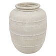 ATMOSPHERA - Jarre décorative en corde Romia Blanc 46cm - vignette